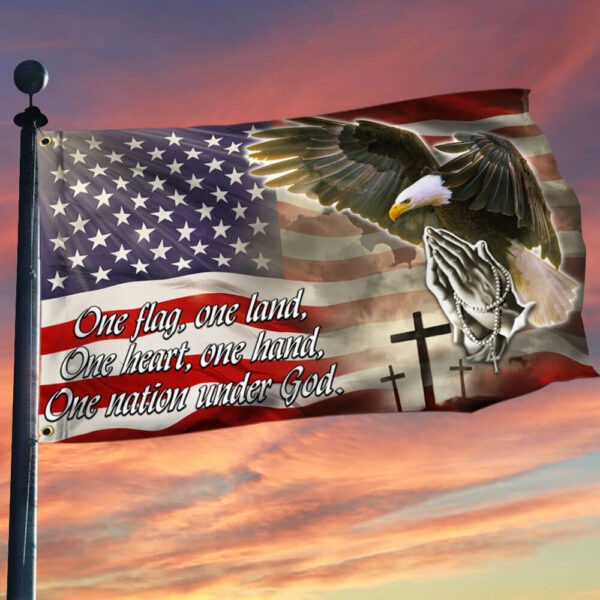 American Eagle Flag One Nation Under God THB3455GF