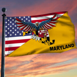 Maryland Flag American Eagle Maryland Grommet Flag TRL1430GFv14