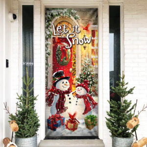 Snowman Christmas. Let It Snow Door Cover THH3447D
