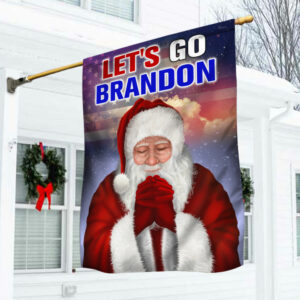 Let's Go Brandon Santa Claus Christmas Flag QNN651F