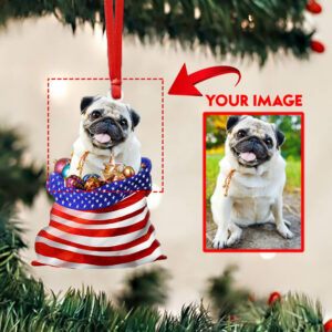 Personalized Custom - Shaped Ornament Dog Christmas Image NNT139OCT