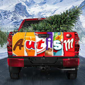 Autism Awareness Truck Tailgate Decal Sticker Wrap Chocolate NTB347TDv1