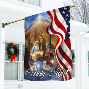Nativity Scene American Flag O Holy Night DDH2986F