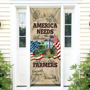 America Needs Farmers Proud Tractor Door Cover MBH239D