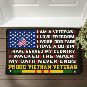 Vietnam Veteran Doormat, I Walked The Walk QNN532DM