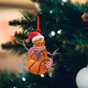 Basketball Custom - Shaped Ornament Snowman NNT158Ov4