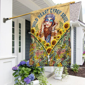 Hippie Girl Flag Wild Heart Gypsy Soul TTN417F