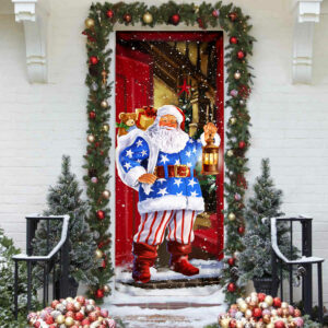 Santa Claus Will Visit You At Home This Christmas Door Cover QNN369Dv1