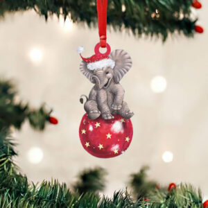 Elephant Christmas Custom Shaped Ornament Bing Bong NTB386O