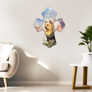 Yorkshire Terrier Dog Hanging Metal Sign Child Of God NTB339MSv1