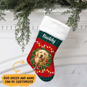 Personalized Christmas Dog Christmas Stocking TRV1522CSCT