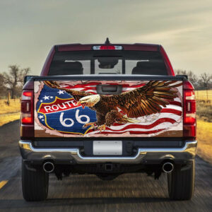 American Route 66 Truck Tailgate Decal Sticker Wrap NTB383TD