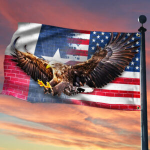 Texas American Flag Eagle TTV415GF