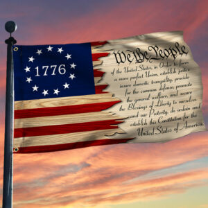 Betsy Ross 1776 Grommet Flag We The People Patriotic American Flag QNN641GF