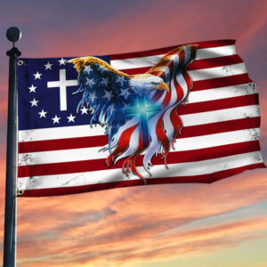 One Nation Under God American Eagle Grommet Flag THB3602GF