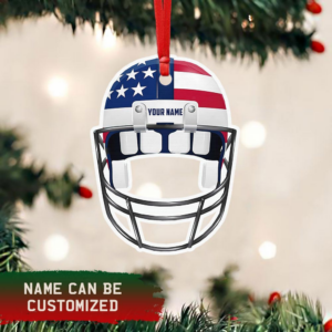 Personalized Custom-Shaped Ornament American Football Helmet DBD2928OCT