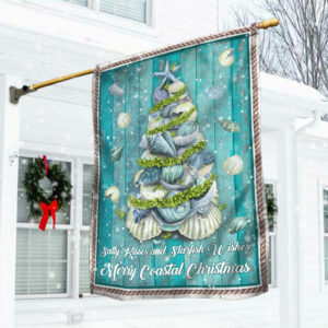 Merry Coastal Christmas Tree Flag MBH230F