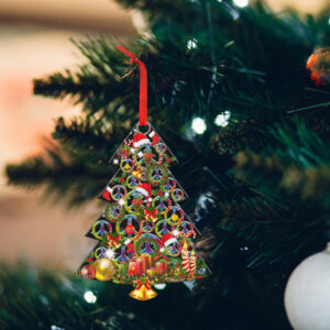 Hippie Christmas Tree Custom-Shaped Ornament DDH2972O
