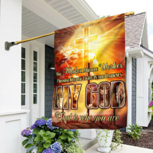 Jesus Flag Way Maker, Miracle Worker, Promise Keeper, Light In The Darkness My God That Is Who You Are TTV427F