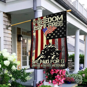 Veteran Flag Freedom Is Not Free BNV385F