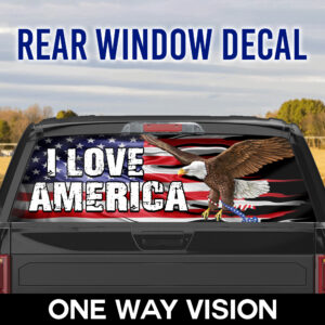 America Lover Rear Window Decal NTB364CD