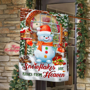 Snowman Flag Snowflakes Are Kisses From Heaven MLH2061F