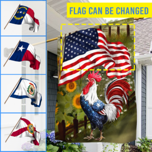 Personalized Flag Rooster Countryside ANT291FCT