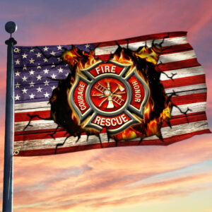 Firefighter American Grommet Flag THH2606GF