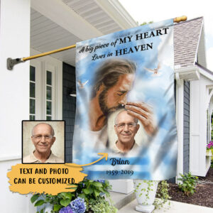 Personalized My Love In Heaven Custom Photo Flag TRV1691FCT