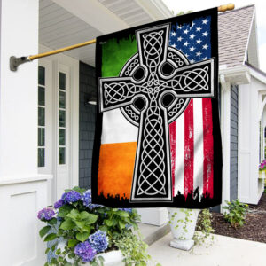 Irish American Christian Celtic Cross Flag THN3665F