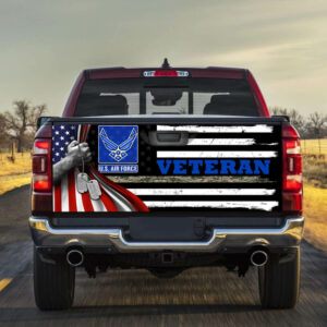 U.S. Air Force Veteran Truck Tailgate Decal Sticker Wrap THB3499TD