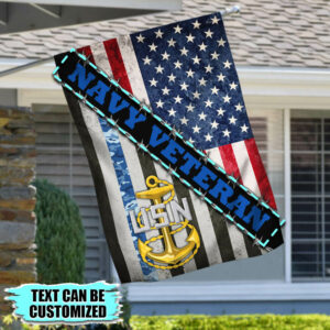 Personalized U.S. Navy Veteran Flag THB3662Fv1CT