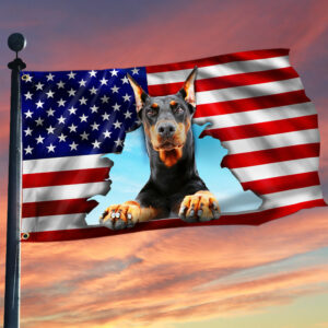 Dobermann Dog Grommet Flag QNN673GF