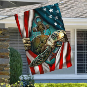 Turtle American Flag LHA1962F