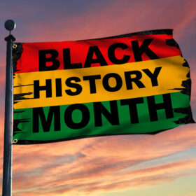 Black History Month Flag African Woman God Bless Africa BNN52F