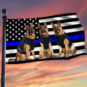 Police Dog Flag German Shepherd K9 Police Grommet Flag TRV1675GF