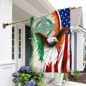 Irish Flag Celtic Cross Eagle ANT371F