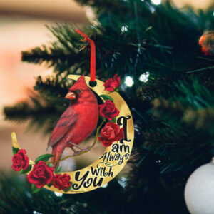 Cardinal Memorial Ornament, Sympathy Christmas Gift, I am Always With You, Memorial Gifts For The Loss Of A Loved One, Family Tree Memorial Ornament, Christmas Decorations Ornament THB3570O