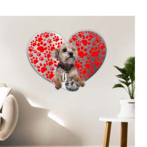 Personalized Yorkshire Terrier Dog Valentine Hanging Metal Sign Heart NNT321MSCT