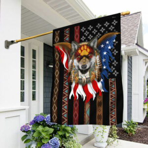 Wolf Eagle Native American Flag DDH3248F
