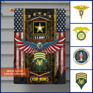 Personalized Flag United States Army Eagle BNL410FCTv1