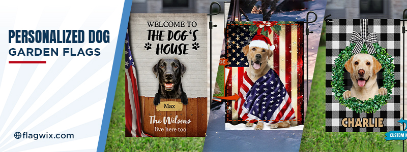 Personalized Dog garden flags