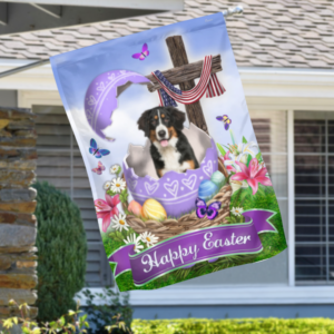 Personalized Dog Happy Easter Flag DBD3217FCT