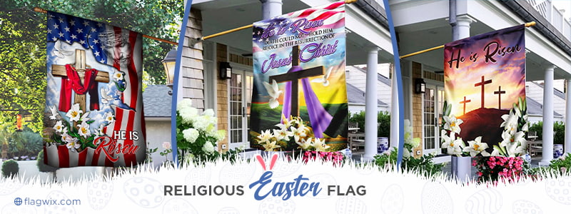 Religious Easter Flags