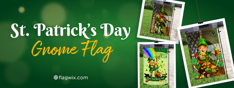ST Patricks Day Grome Flag