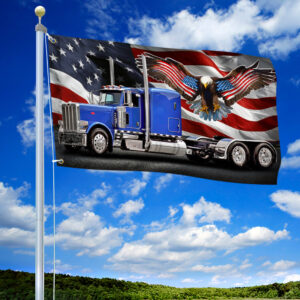 Patriot Trucker American Eagle Grommet Flag THN3712GF