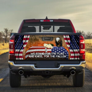 American Veteran Truck Tailgate Decal Sticker Wrap Respect NNT218TD