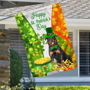 Rottweiler Flag Happy St. Patrick Day LNH033F