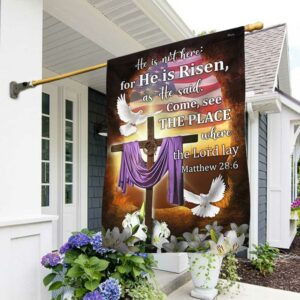 Easter Jesus Flag He Is Not Here For He Is Risen DBD3228F