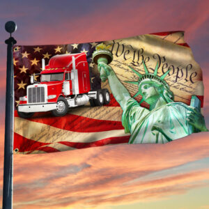 The People's Convoy American Truckers Grommet Flag QNN810GF